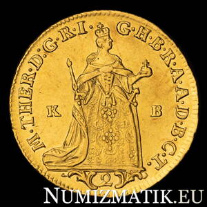 Mária Terézia - 2 dukát 1765 KB