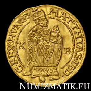 Matej II. - kremnický dukát 1609 K-B