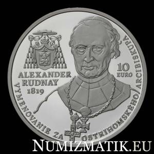 10 EURO/2019 - Alexander Rudnay - the 200th anniversary of the appointment as Archbishop of Esztergom
