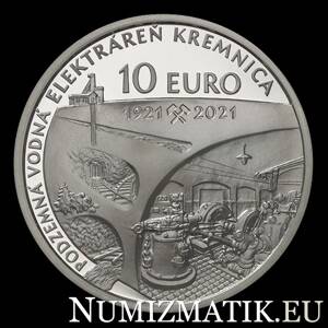 10 EURO/2021 - Podzemná vodná elektráreň v Kremnici - 100. výročie uvedenia do prevádzky - BK