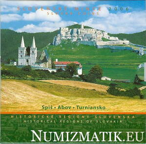Sada mincí Slovenskej republiky 2006 - Historické regióny Slovenska