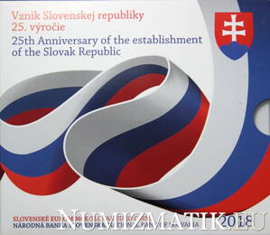 Coin set of the Slovak Republic 2018 - Establishment of the Slovak Republic - 25th anniversary