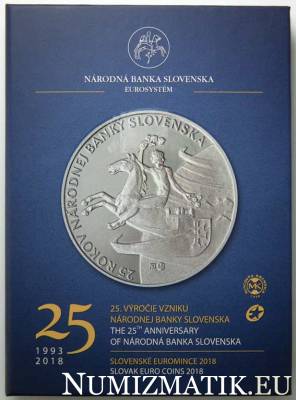  Coin set of the Slovak Republic 2018 - NBS - 25th anniversary