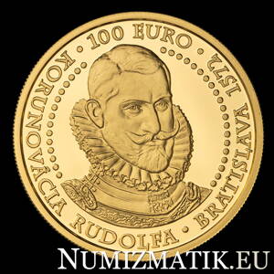 100 EURO/2022 - Rudolf II. - 450. výročie korunovácie v Bratislave