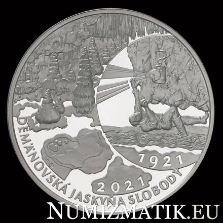 20 EURO/2021 - Objavenie Demänovskej jaskyne slobody - 100. výročie