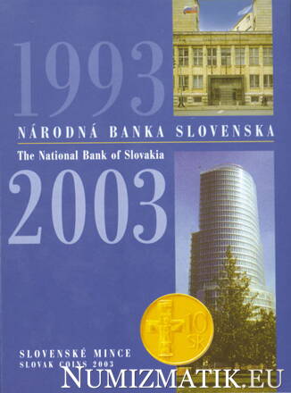 Sada mincí Slovenskej republiky 2003 - 10. výročie NBS